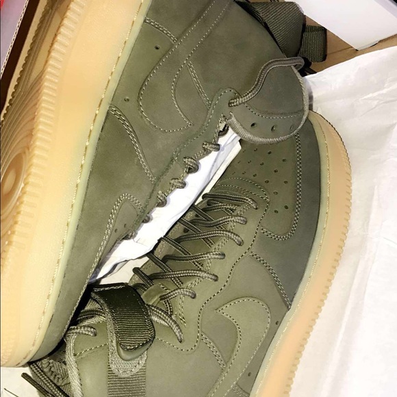 olive green air force ones